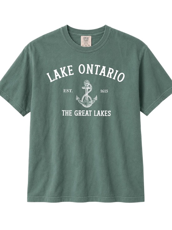 Comfort Colors Other - Lake Ontario Est 1615 Shirt, Comfort Colors Vintage Tee, Retro Anchor T-Shirt